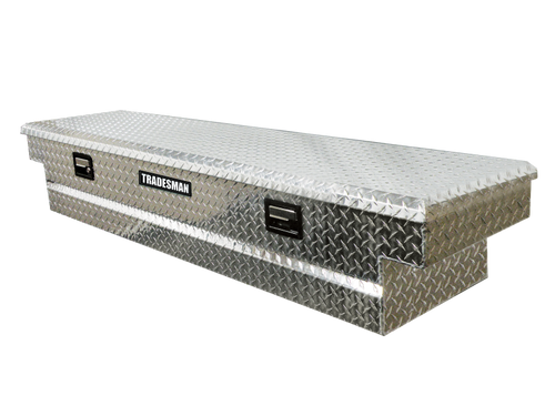 Tradesman Aluminum Economy Cross Bed Truck Tool Box (72in.) - Brite