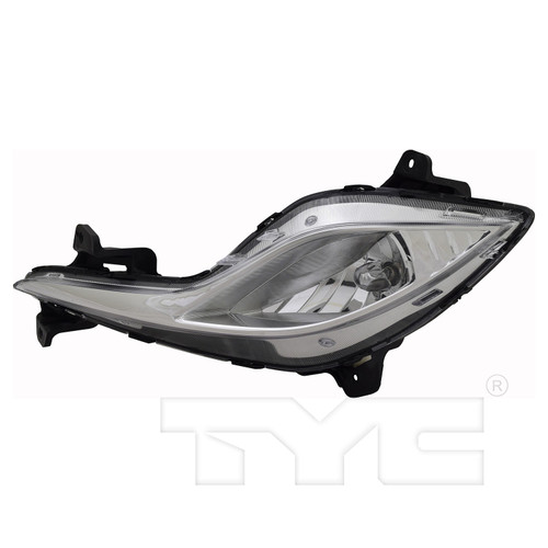Left CAPA Certified Fog Light Assembly 19-6174-00-9 - front view