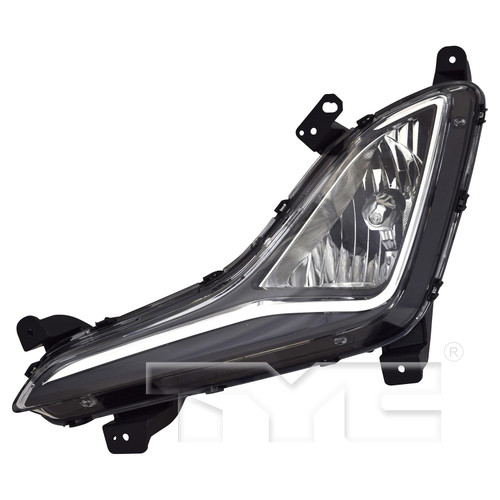 Left CAPA Certified Fog Light Assembly 19-6108-00-9 - front view