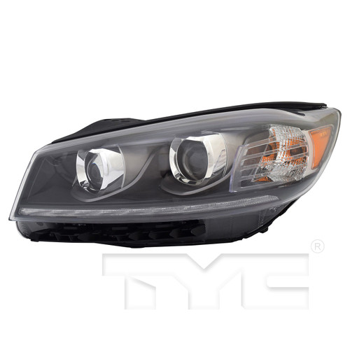 Left CAPA Certified Headlight Assembly 20-16646-00-9 - front view