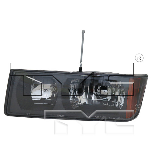 Left CAPA Certified Headlight Assembly 20-6286-00-9 - front view