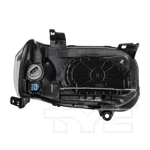 Left CAPA Certified Headlight Assembly 20-6634-00-9 - back view