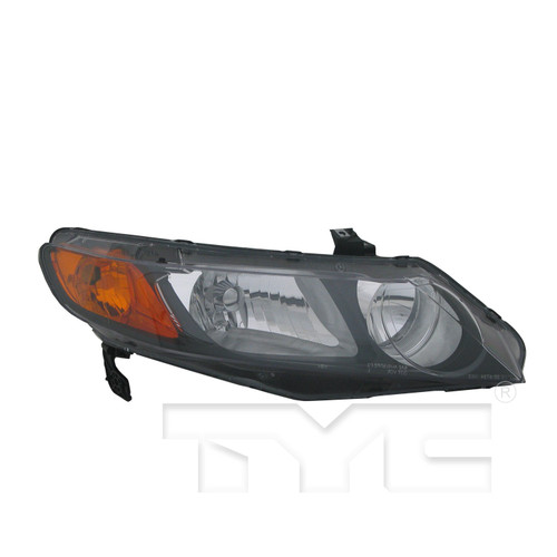 Left CAPA Certified Headlight Assembly 20-6734-01-9 - front view
