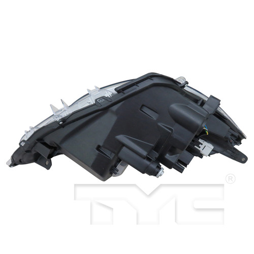 Left CAPA Certified Headlight Assembly 20-9670-00-9 - bottom view