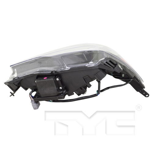 Left CAPA Certified Headlight Assembly 20-9874-00-9 - bottom view