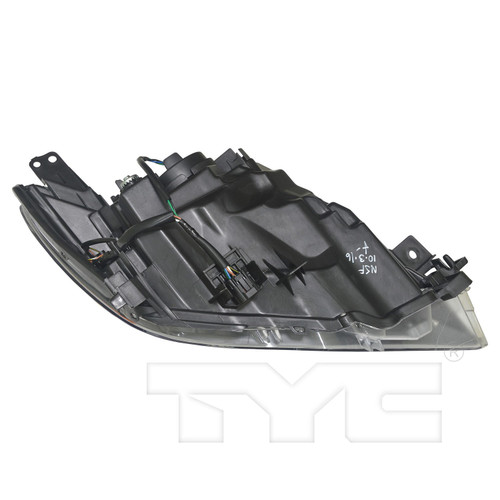 Left Headlight Assembly 20-9744-00 - bottom view