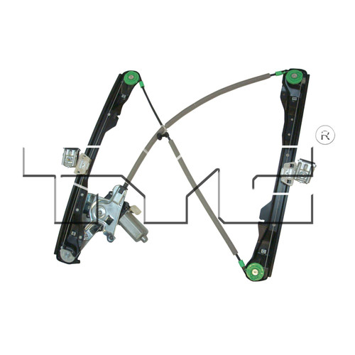 Front Left Power Window Motor and Regulator Assembly 660346 - back view