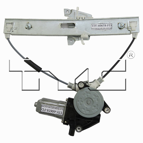 Rear Right Power Window Motor and Regulator Assembly 660531 - back view