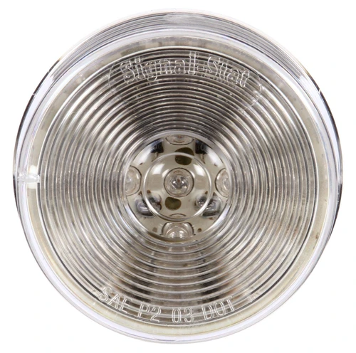 LED 2.5 in Round Clear Marker & Clearance Light 1051 - front view