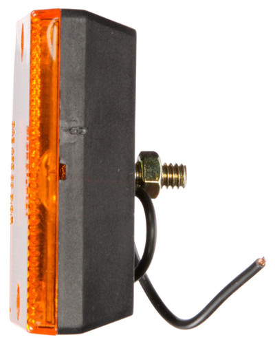 Incandescent 2x3 in Rectangular Yellow Marker Light 1570A - side view