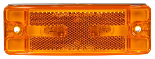 21 Series Incandescent 2x6 in Rectangular Yellow Marker Light 29203Y - front view