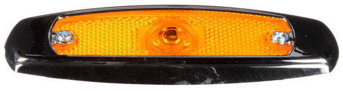 LED 1x4 in Rectangular Yellow Marker & Clearance Light 2672A - front view