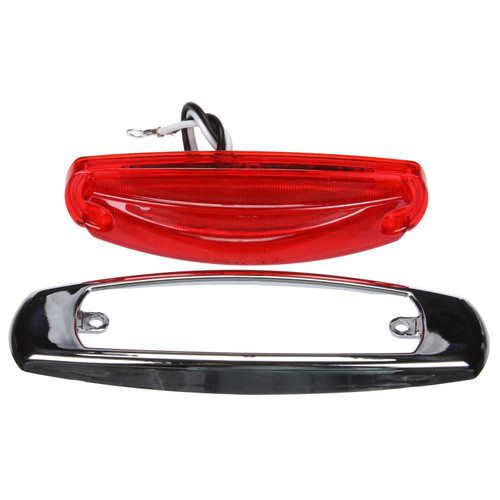 LED 1x4 in Rectangular Red Marker & Clearance Light 2673 - kit contents