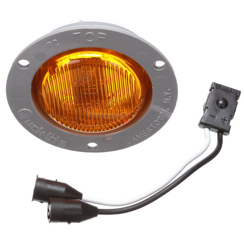 30 Series LED 2 in Round Yellow Marker & Clearance Light 30071Y - kit contents