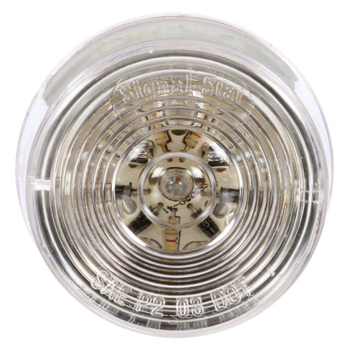 LED 2 in Round Clear Marker & Clearance Light 3051 - front view