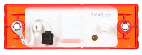 Super 21 Incandescent 2x6 in Rectangular Red Marker Light 21200R - back view