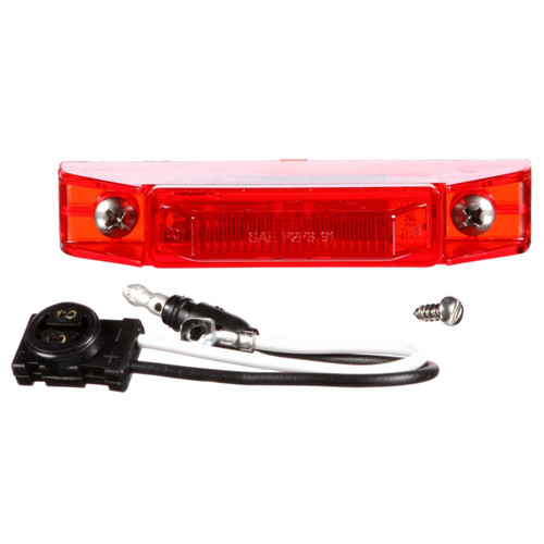 35 Series LED 1x4 in Rectangular Red Marker & Clearance Light 35001R - kit contents