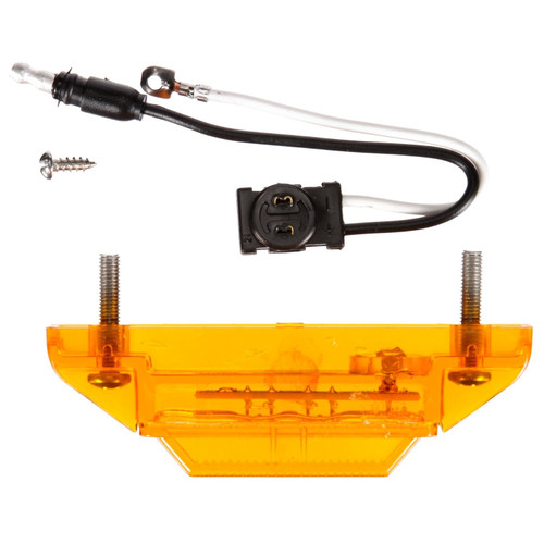 35 Series LED 1x4 in Rectangular Yellow Marker & Clearance Light 35001Y - kit contents