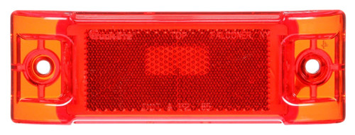 Super 21 Incandescent 2x6 in Rectangular Red Marker Light 21201R - front view
