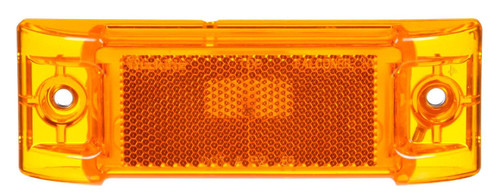 Super 21 Incandescent 2x6 in Rectangular Yellow Marker Light 21201Y - front view