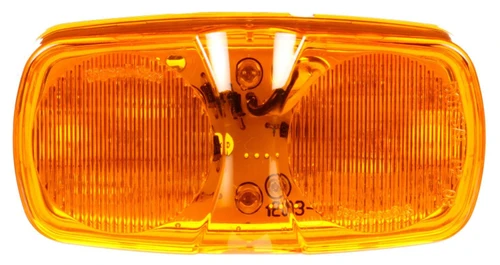 LED 2x4 in Rectangular Yellow Marker & Clearance Light 2660A - front view