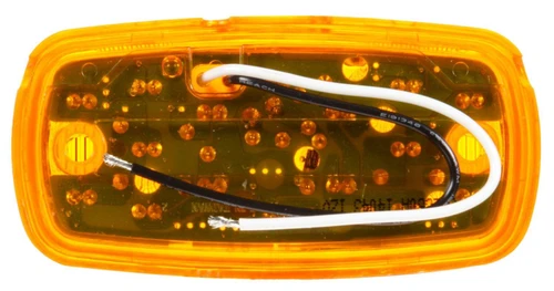 LED 2x4 in Rectangular Yellow Marker & Clearance Light 2660A - back view