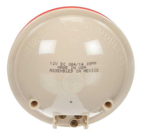 40 Series Incandescent 4 in Round Red Round Light 40282R - back view