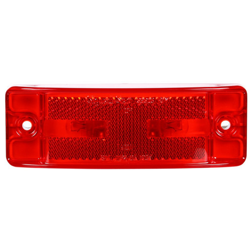 21 Series Incandescent 2x6 in Rectangular Red Marker Light 29003R - front view