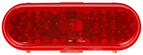 60 Series LED 2x6 in Oval Red Stop/Turn/Tail Light 60050R - front view