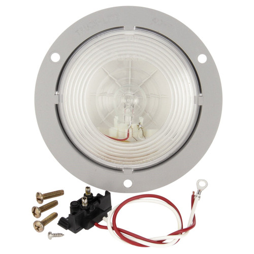 40 Series Incandescent 4 in Round Clear Back Up Light 40024 - kit contents