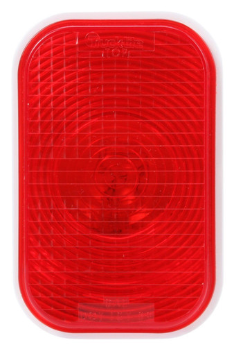 45 Series Incandescent 3x5 in Rectangular Red Rectangular Light Lighting Accessory 45022R - front view