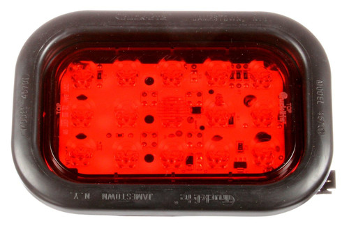 45 Series LED 3x5 in Rectangular Red LLV Lighting Accessory 45032R - front view