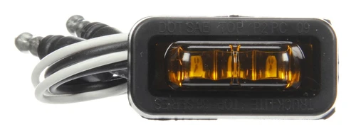 36 Series LED 1x2 in Rectangular Yellow Marker & Clearance Light 36115Y - front view