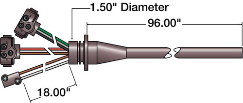 Pigtail 50209 - front view
