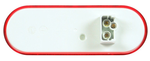 LED 2x6 in Oval Red Stop/Turn/Tail Light 6050 - back view