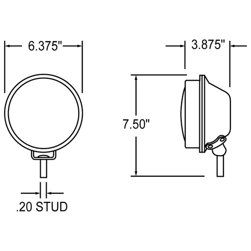 Headlight 630W - diagram
