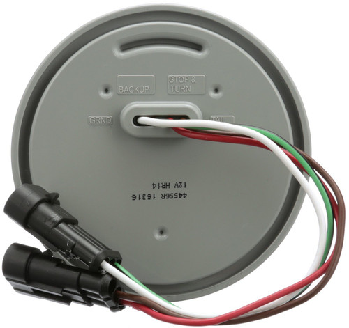 Super 44 LED 4 in Round Red Stop/Turn/Tail & Back-Up Light 44556R - back view