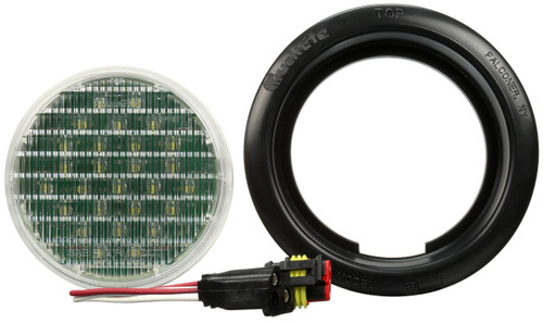 Super 44 LED 4 in Round Clear Back Up Light 44041C - back view