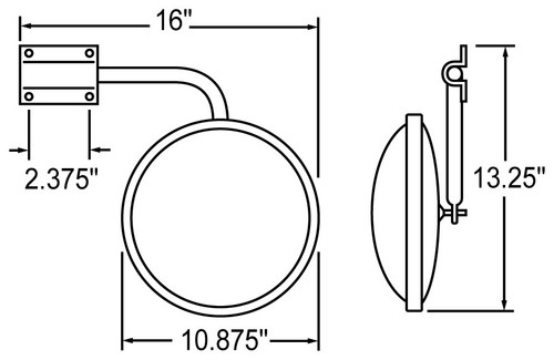 Convex Mirror 97862 - front view