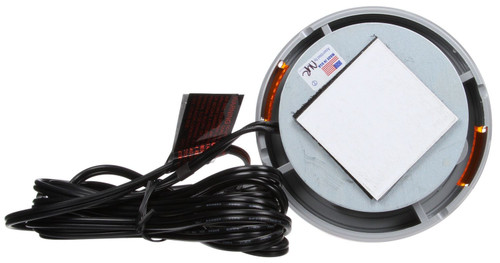 LED 4x4 in Round Yellow Beacon Light 92539Y - back view