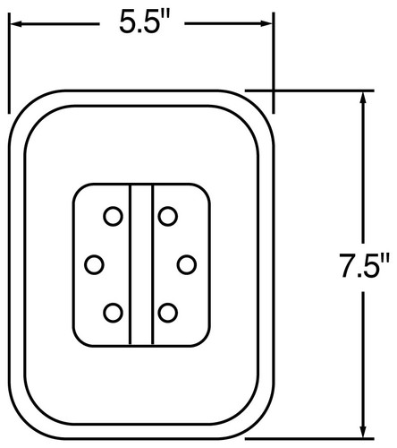 Flat Mirror 97655 - diagram