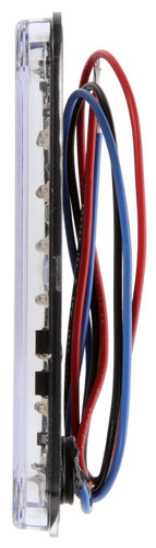 LED 4x2 in Rectangular Clear Strobe Light 92871Y - side view