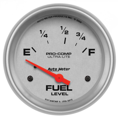 Autometer 2-5/8in 73-10Ohm Fuel Level Gauge Ultra-Lite