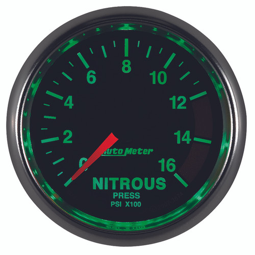 Autometer 2-1/16in 1600PSI Nitrous Fuel Pressure Gauge GS