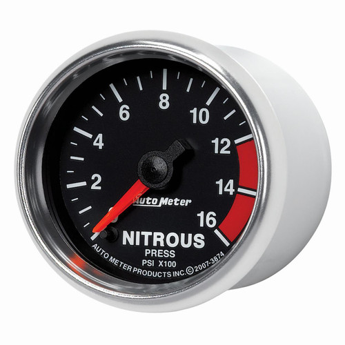 Autometer 2-1/16in 1600PSI Nitrous Fuel Pressure Gauge GS