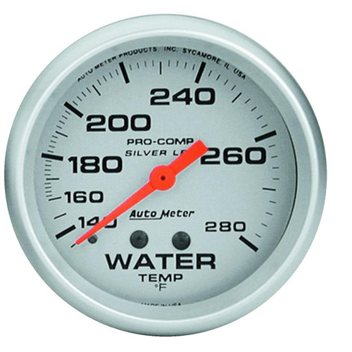 Autometer 2-5/8in 140-280F Mechanical Water Temp Gauge Ultra-Lite
