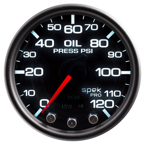 Autometer 2-1/16in 120PSI Oil Pressure Gauge Spek-Pro