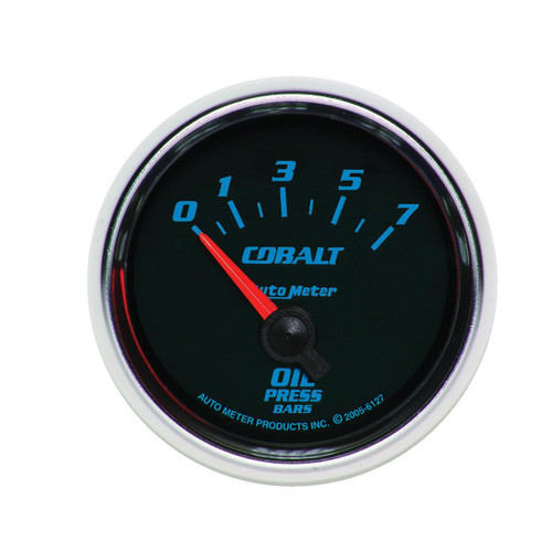 Autometer 52mm 100PSI Short Sweep Oil Pressure Gauge Cobalt