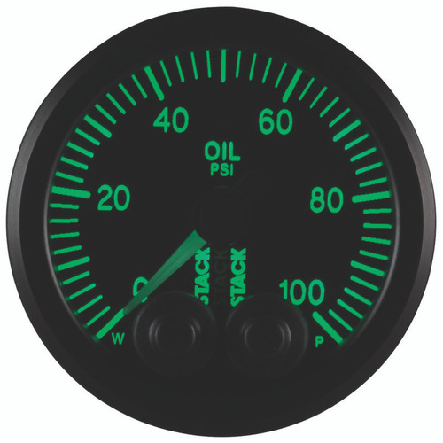 Autometer 52mm 0-100PSI Pro Control Oil Pressure Gauge Stack