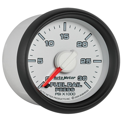 Autometer 52mm 0-30,000PSI Diesel Fuel Rail Pressure Gauge Factory Match